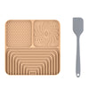 Slow Food Mat For Dogs And Cats, Anti-choking Pad With Suction Cup, Square, Silicone, For Licking