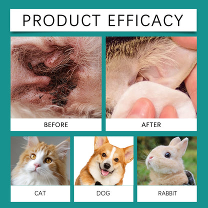 Yegbong Pet Ear Cleaner for Dogs & Cats – Gentle Ear Wash, Removes Wax & Dirt, Relieves Discomfort