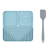 Slow Food Mat For Dogs And Cats, Anti-choking Pad With Suction Cup, Square, Silicone, For Licking