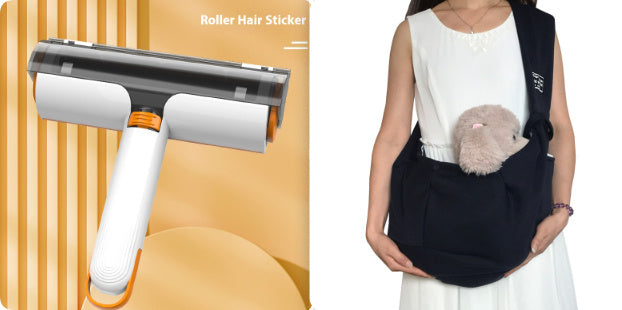 Reusable 2-in-1 Pet Hair Remover Roller (Portable & Washable)
