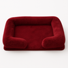 Fluffy Round Dog Bed – Warm & Cozy Plush Pet Nest for Winter