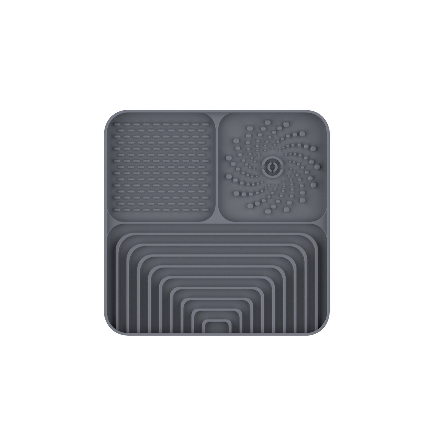 Slow Food Mat For Dogs And Cats, Anti-choking Pad With Suction Cup, Square, Silicone, For Licking